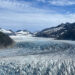 Mendenhall Glacier is located in southeast Alaska and served as one of the sampling sites for postdoctoral scholar Amy Holt's research. At more than 13 miles long, the glacier is a popular tourist destination for those who visit Juneau. (Courtesy of Amy Holt)