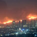 The Palisades fire as seen from downtown Los Angeles on Jan. 7, 2025 (Toastt21, CC BY-SA 4.0, via Wikimedia Commons)