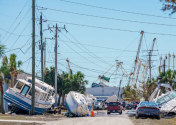 Damage in Fort Myers from Hurricane Ian in 2022 (iStock image)