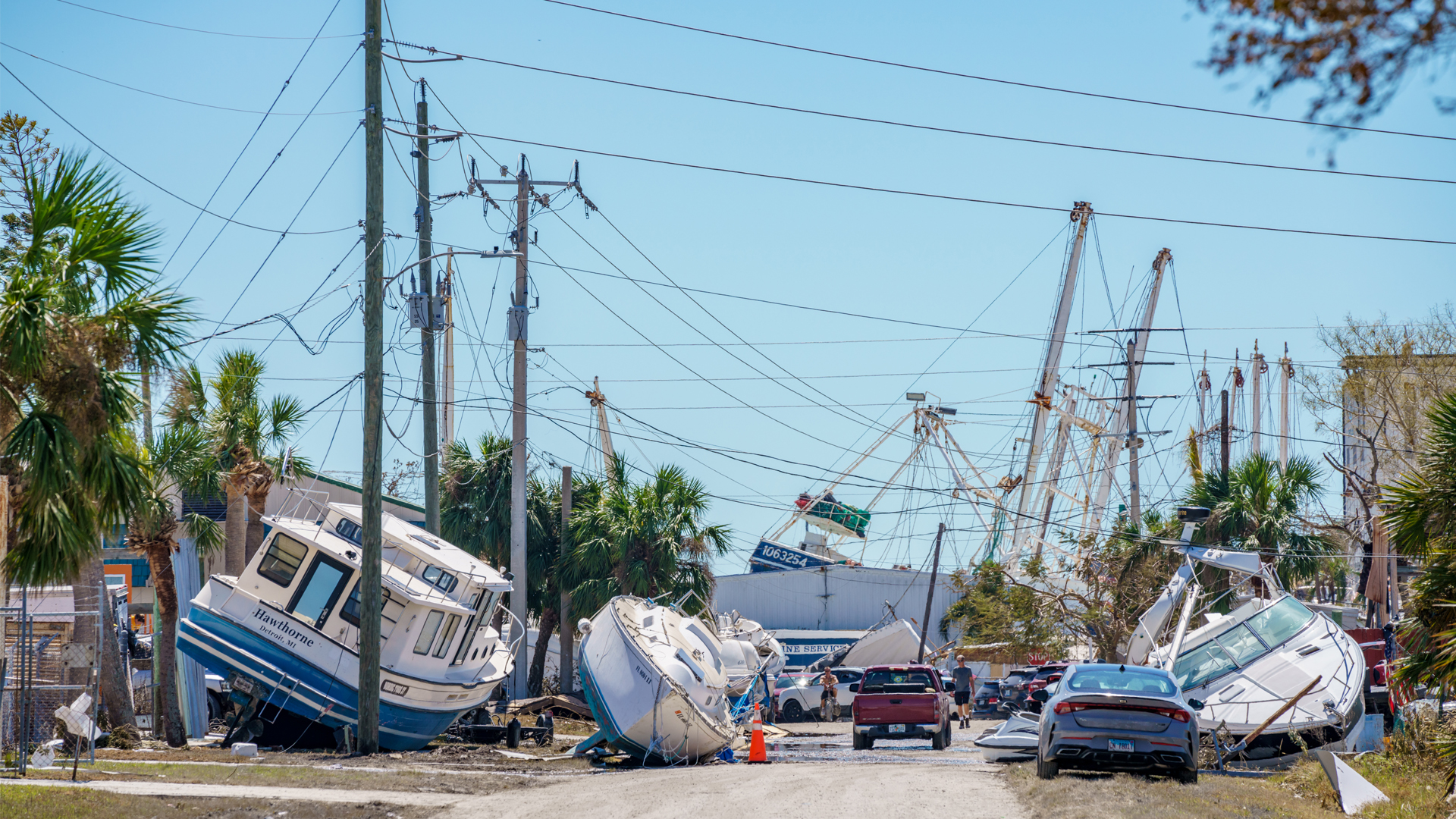 Damage in Fort Myers from Hurricane Ian in 2022 (iStock image)