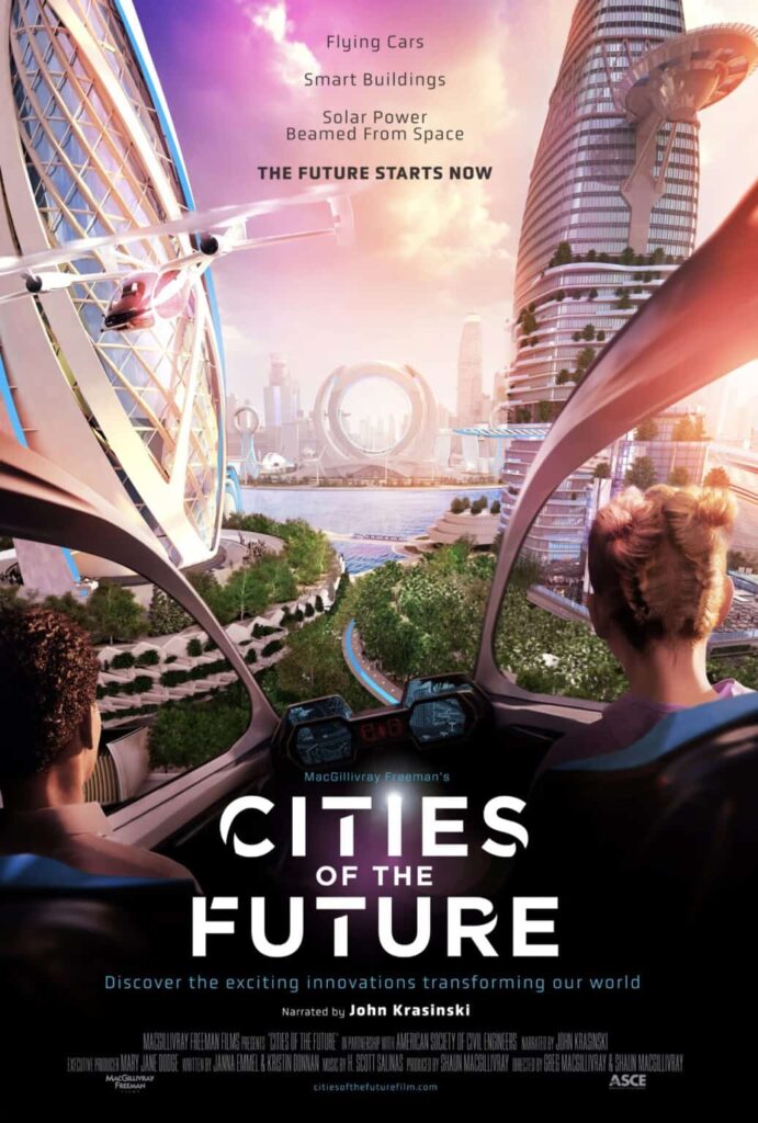 A poster for the film "Cities of the Future 3D" (MODS)