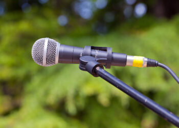 Close-up photo of a microphone (iStock image)