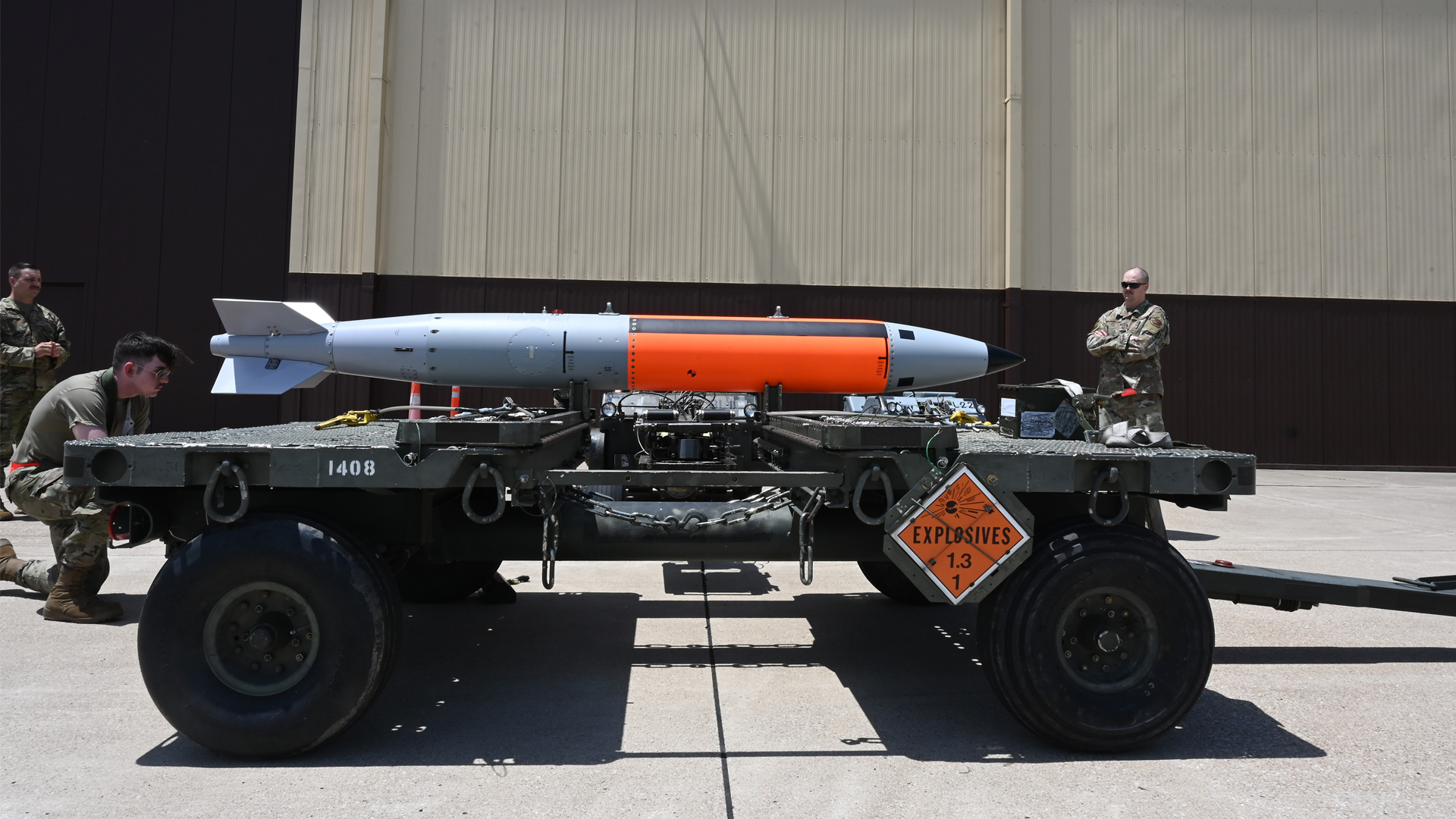 The Energy Department recently finished modernizing the B61-12 nuclear bomb, extending its service life by at least 20 years. (Devan Halstead, U.S. Air Force)