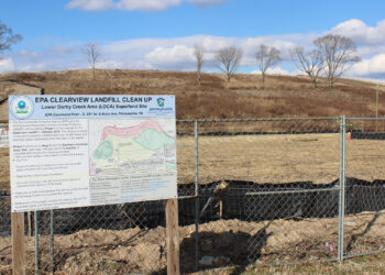 An EPA Superfund cleanup site in Pennsylvania, the Clearview landfill (Dwkaminski, CC BY-SA 4.0, via Wikimedia Commons)