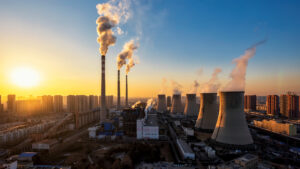 A power plant releasing emissions in China (iStock image)