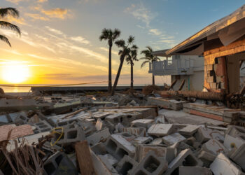 Damage from Hurricane Milton on Manasota Key (iStock image)