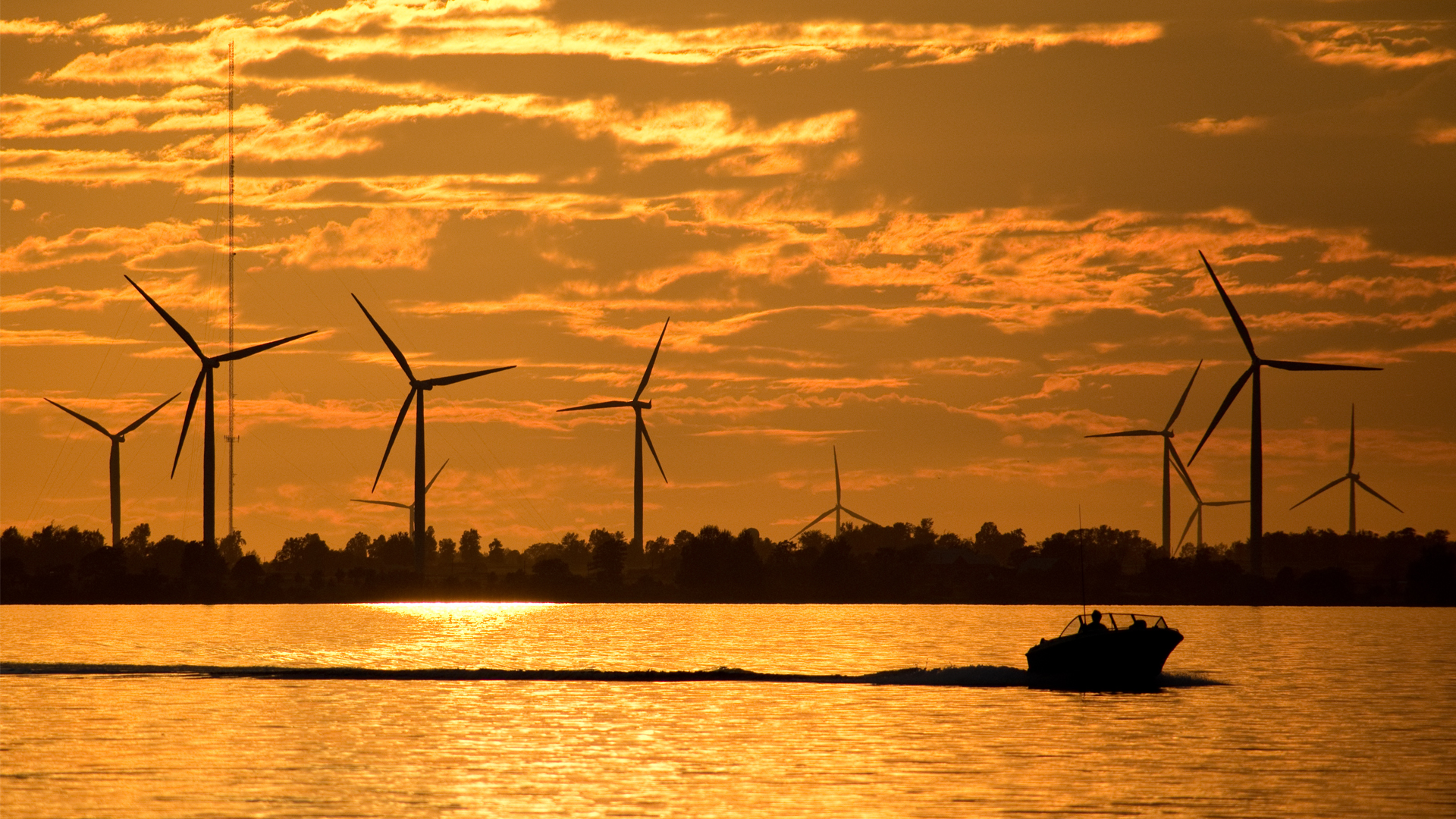 Wind turbines on the coast of Maine (iStock image)