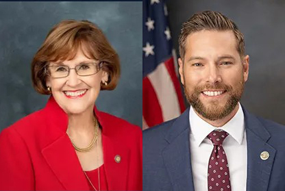 State Sen. Gayle Harrell and state Rep. John Snyder