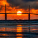 The sun sets behind the Sunshine Skyway bridge over Tampa Bay. (iStock image)