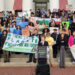 Maya Shenefelt from the CLEO Institute speaking in front of the steps of the Old Capitol in Tallahassee on March 6, 2025. (Photo by Mitch Perry/Florida Phoenix)