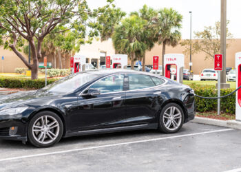 A Tesla charging in Homestead (iStock image)