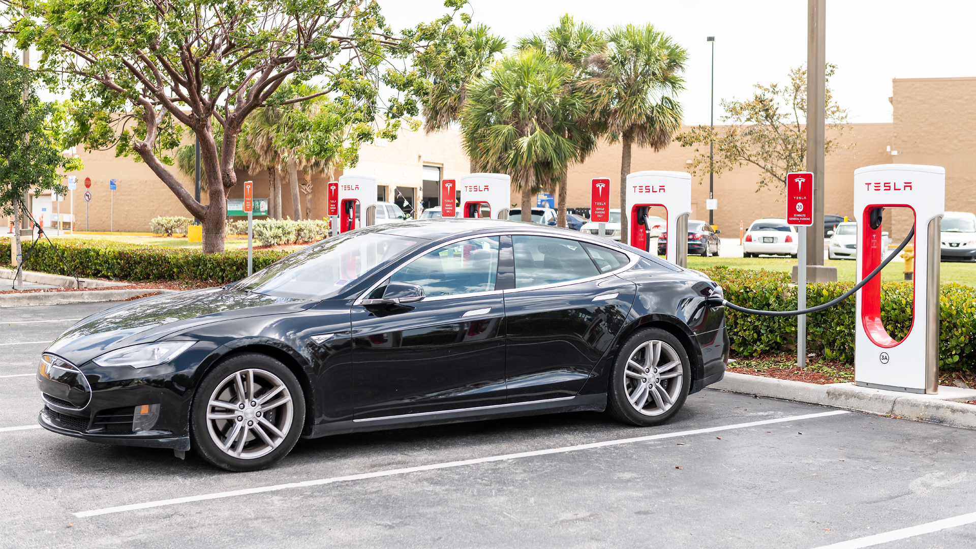 A Tesla charging in Homestead (iStock image)