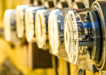 A row of electric meters (iStock image)