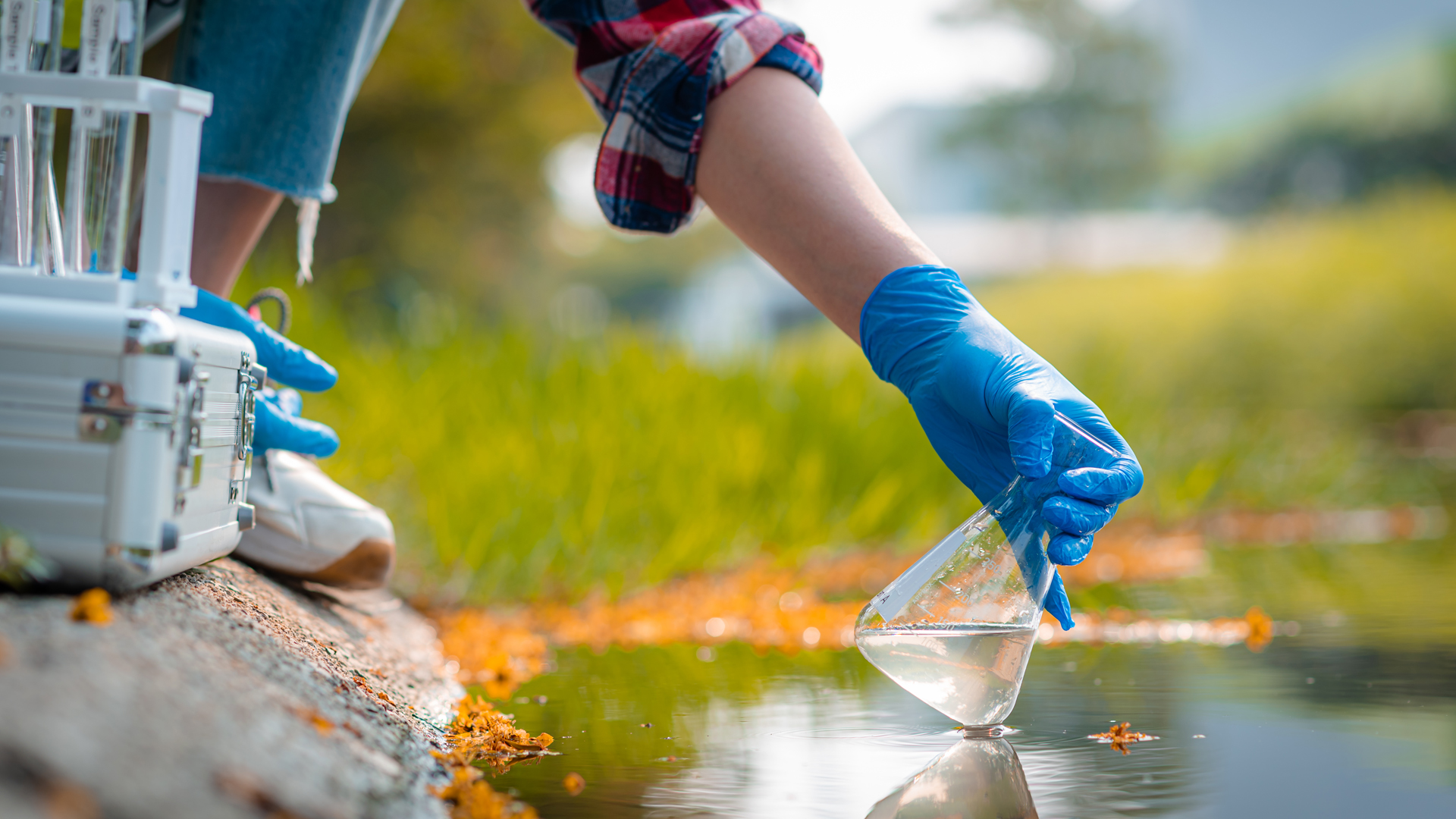 Water being collected for testing (iStock image)