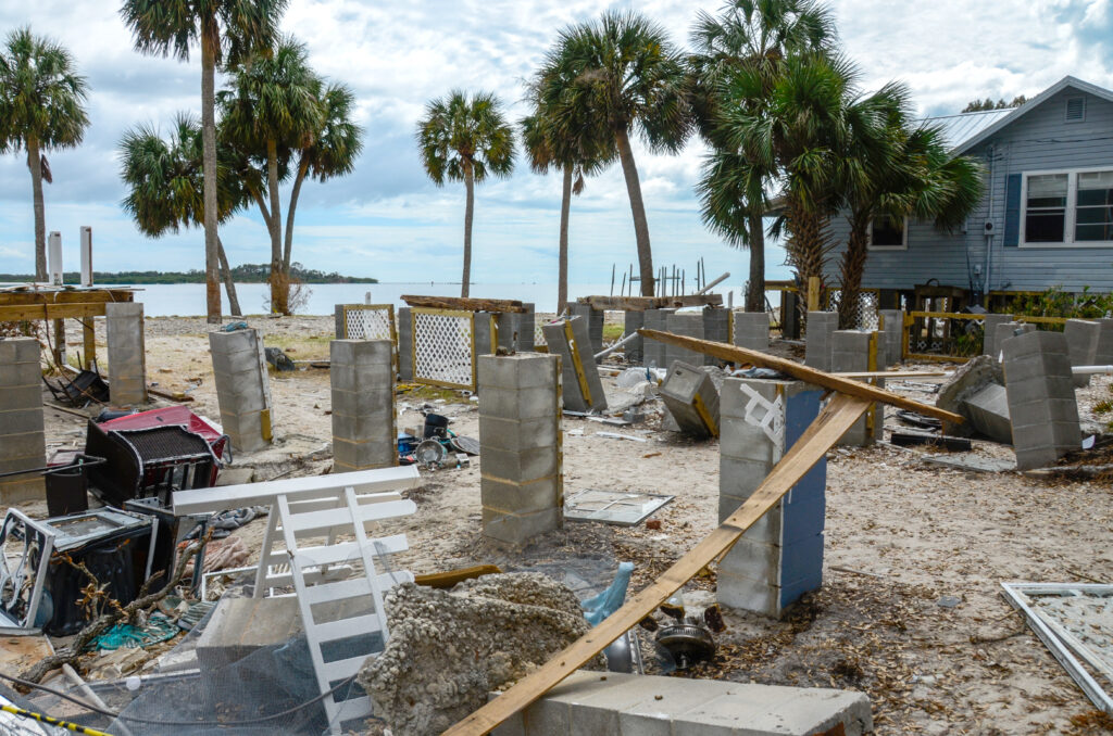 Cedar Key after Hurricane Helene in October 2024 (Photo by Timothy Macy, courtesy of the National Trust for Historic Preservation)