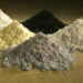 Piles of rare earth oxides praseodymium, cerium, lanthanum, neodymium, samarium and gadolinium. (Peggy Greb/USDA-ARS)