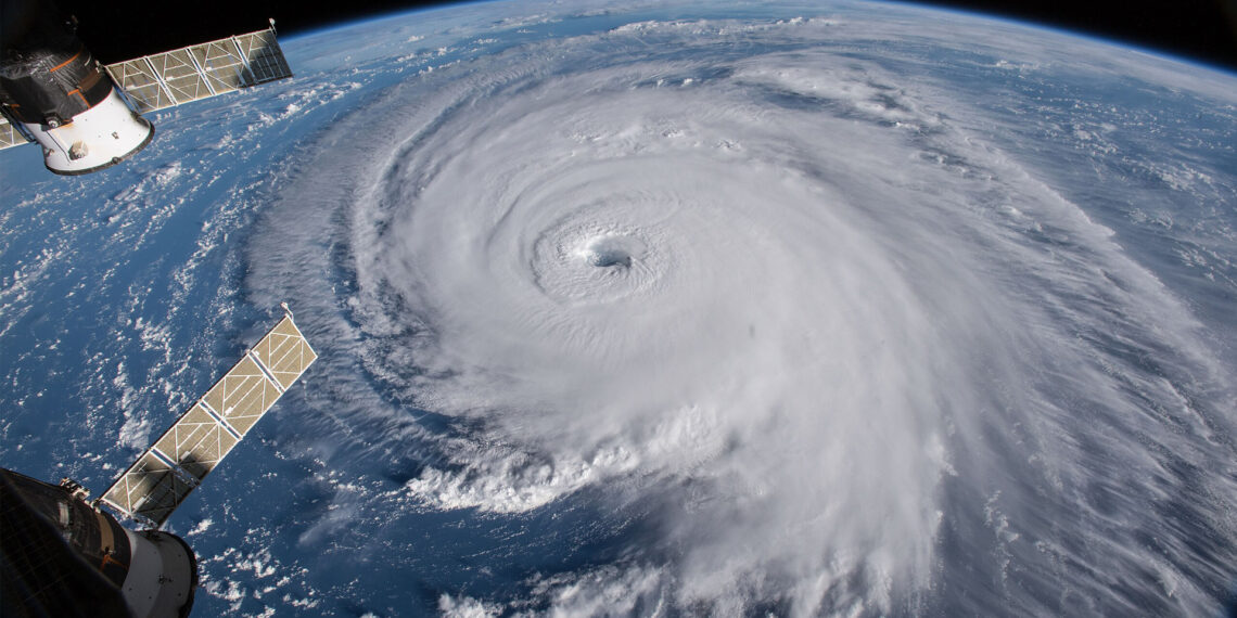 The view of Hurricane Florence from the International Space Station in 2018. (NASA/Goddard Space Flight Center)