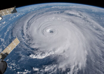 The view of Hurricane Florence from the International Space Station in 2018. (NASA/Goddard Space Flight Center)