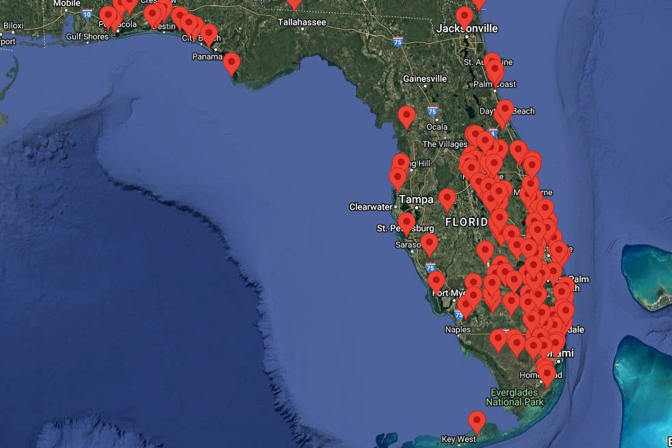 FAU I-SENSE operates 160 atmospheric and more than 30 water-level stations across 32 counties in Florida. (FAU)
