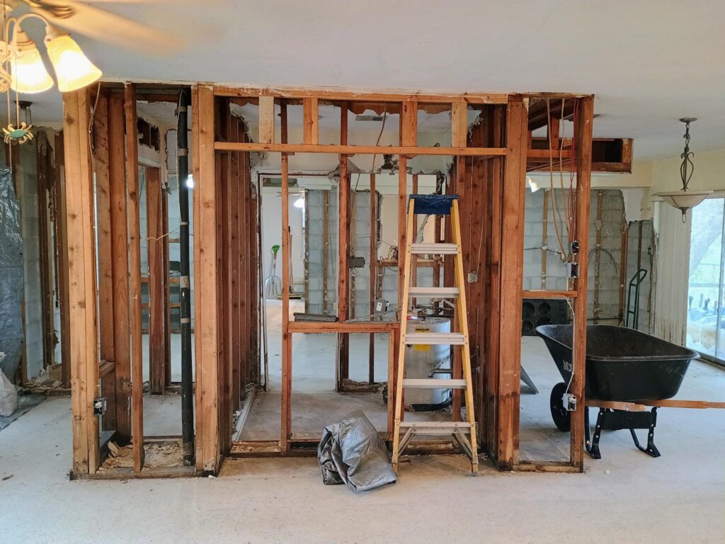 The author's home after being gutted due to flooding in the wake of Hurricane Milton last year. (Joe Murphy photo)