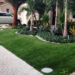 Artificial turf in the front yard of a Florida home (ProGreenGrass, CC BY-SA 4.0, via Wikimedia Commons)