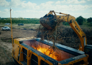 The biochar production process (Photo by Biotech Applied Research)
