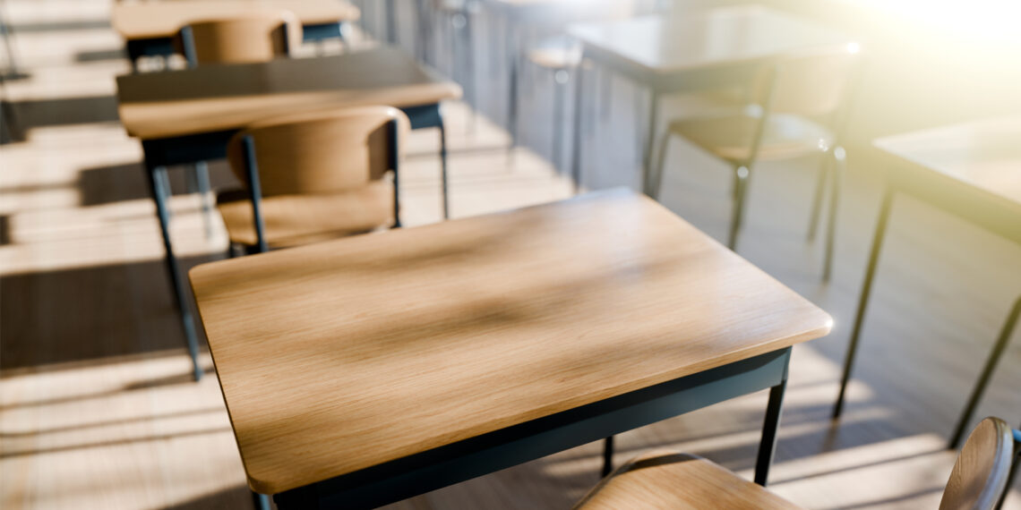 Sunlight shines in a classroom (iStock image)