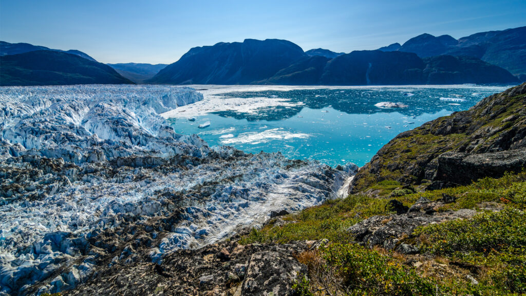 A glacier on a sunny day near Narsarsuaq, Greenland (iStock image)