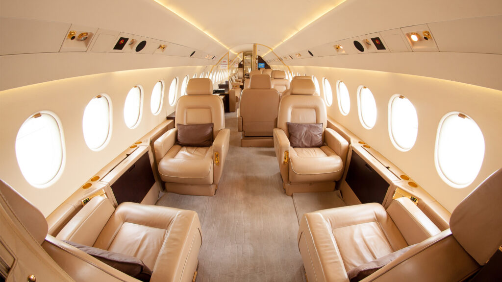 The interior of a private jet (iStock image)