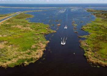 An aerial view of Lake Okeechobee (iStock image)