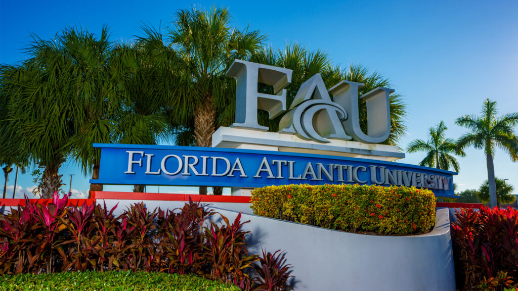 A sign outside Florida Atlantic University's Davie campus (iStock image)