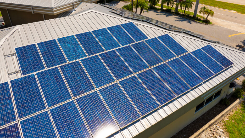 Solar panels on a Florida rooftop (iStock image)