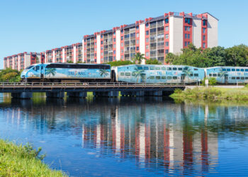 A Trail-Rail train passes through Fort Lauderdale (iStock image)