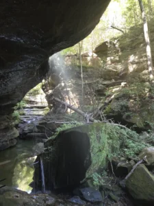 A grotto in the Daniel Boone National Forest in Kentucky. (Photo by Anne Vilen/The Daily Yonder)