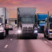 Trucks on a highway (iStock image)