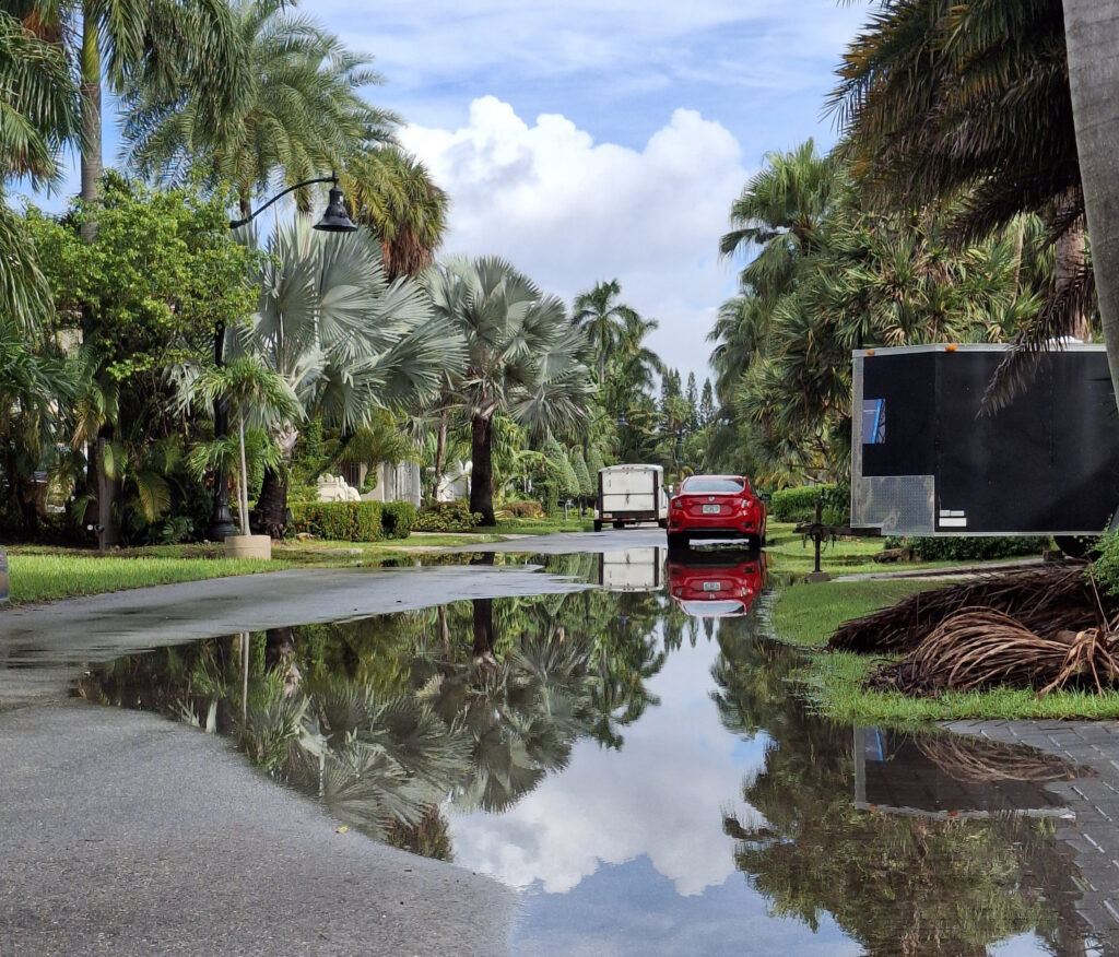 King tide flooding last month in Las Olas Isles, a low-lying Fort Lauderdale neighborhood. (Arielle Perry photo) (Arielle Perry photo)