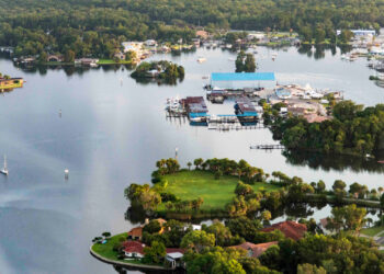 An aerial view of Crystal River (Photo courtesy of Sonny Vergara)