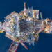 An aerial view of an offshore oil platform in the Gulf (iStock image)