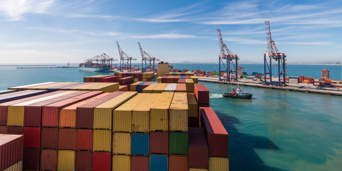 A container ship leaving the port of Cape Town, South Africa. (iStock image)