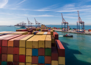 A container ship leaving the port of Cape Town, South Africa. (iStock image)