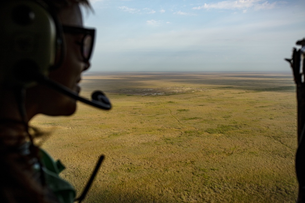An aerial view of the Florida Everglades. (Photo by Alex Dolce, FAU)