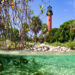 A view of the Jupiter Inlet Lighthouse from the surrounding water (Bureau of Land Management, CC BY 2.0, via Wikimedia Commons)