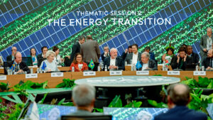 An “Energy Transition” roundtable of world leaders at the COP30 climate summit (Lula Oficial, CC BY-SA 4.0, via Wikimedia Commons)