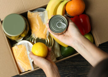 A box being loaded with food (iStock image)