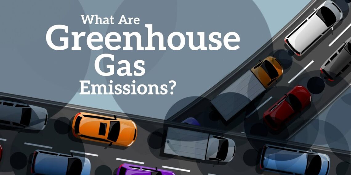 The title card of the bite-sized video, "What are greenhouse gas emissions?" (Robin Taber)