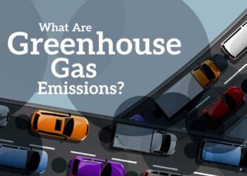 The title card of the bite-sized video, "What are greenhouse gas emissions?" (Robin Taber)
