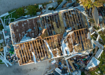 A Florida home destroyed by Hurricane Ian (iStock image)