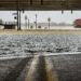 A boat dock and street in Louisville, Ky., were under about four feet of water on April 5 due to flooding on the banks of the Ohio River. (U.S. Air National Guard photo by Dale Greer, via Defense Visual Information Distribution Service)