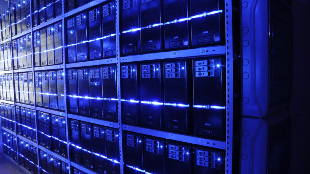 Servers in a data center (BalticServers.com, CC BY-SA 3.0, via Wikimedia Commons)