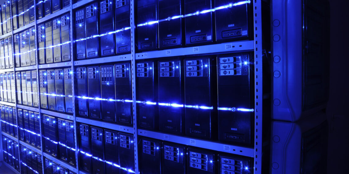 Servers in a data center (BalticServers.com, CC BY-SA 3.0, via Wikimedia Commons)